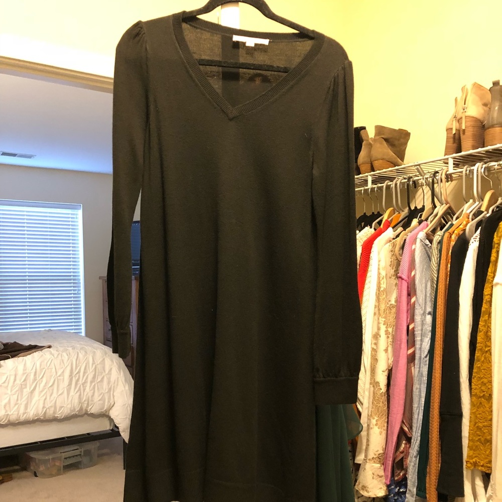 Ann Taylor black sweater dress